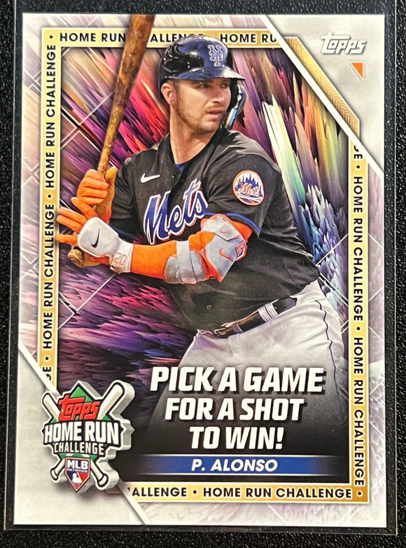 Pete Alonso - 2023 Topps Series 1 Baseball HOME RUN CHALLENGE PROMO #HRC-27 - CODE UNSCRATCHED