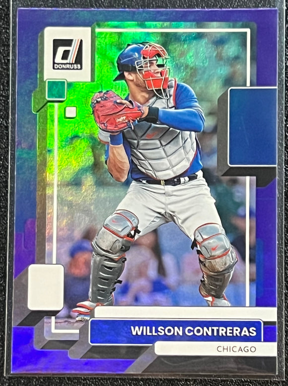 Willson Contreras - 2022 Panini Donruss Baseball PURPLE Parallel #152