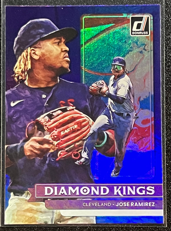 Jose Ramirez - 2022 Panini Donruss Baseball DIAMOND KINGS PURPLE #7