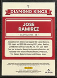 Jose Ramirez - 2022 Panini Donruss Baseball DIAMOND KINGS PURPLE #7
