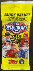 2016 Topps Opening Day MLB Baseball cards - Cello/Fat/Value Pack