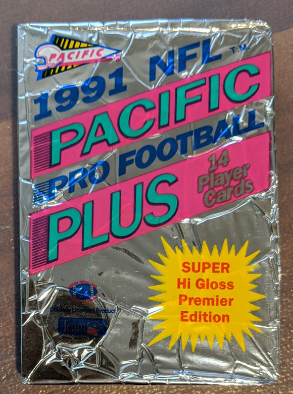 1991 Pacific Plus Series 1 NFL Football - Retail Pack