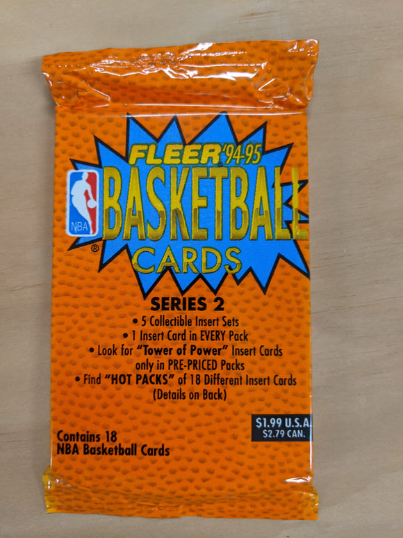 1994-95 Fleer Series 2 NBA Basketball - Retail Pack