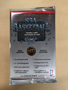 1992-93 Upper Deck International "Italian" NBA Basketball - Retail Pack