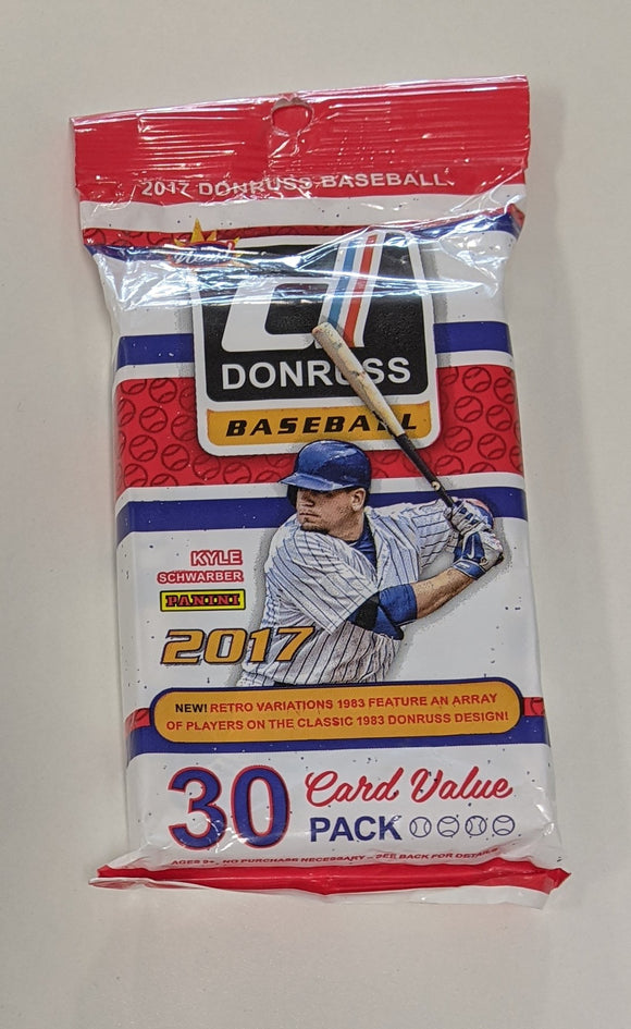 2017 Panini Donruss MLB Baseball cards - Cello/Fat/Value Pack