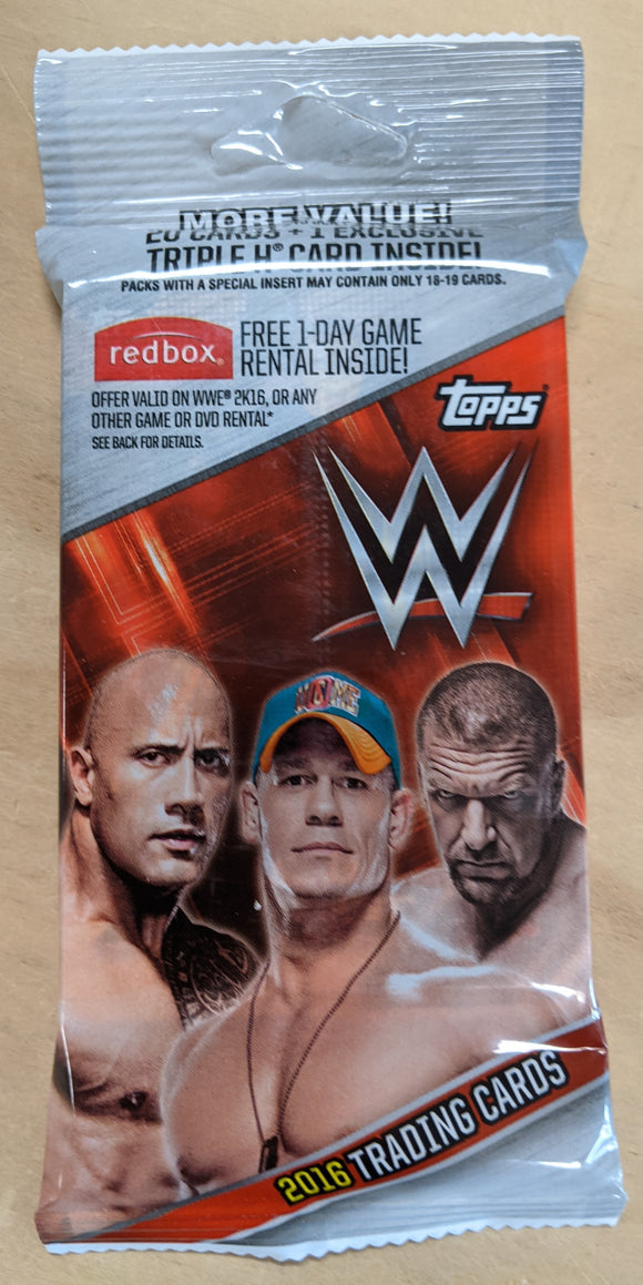 2016 Topps WWE Wrestling cards - Cello/Fat/Value Pack