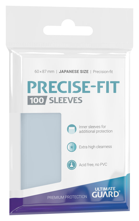 Ultimate Guard Precise-Fit Japanese Card Sleeves - Clear (100ct)