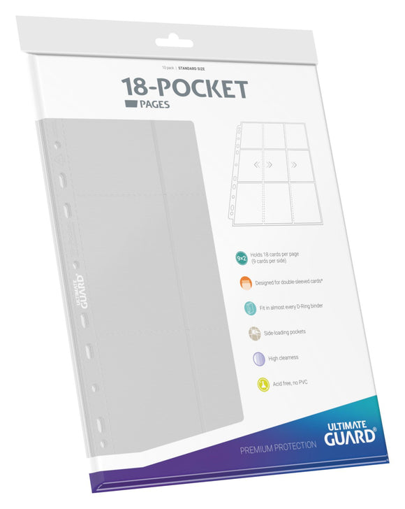 Ultimate Guard Side-Loading 18-Pocket Page (10pk) - White