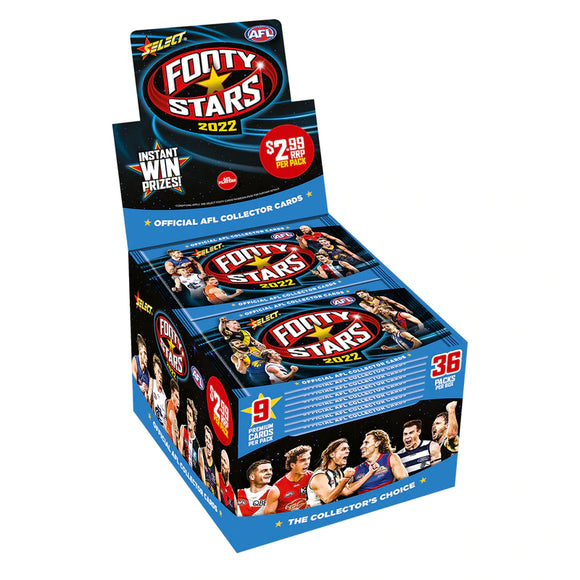 2022 Select Footy Stars AFL cards - Retail Box (36ct)