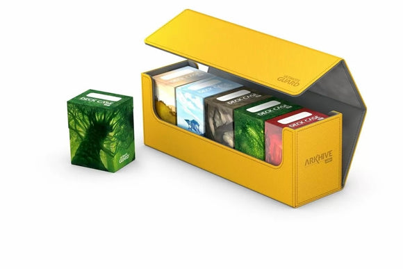 Ultimate Guard Arkhive 400+ XenoSkin Monocolor Deck Box Amber