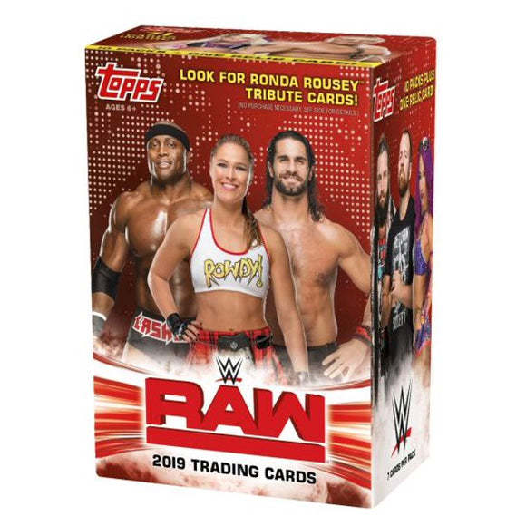 2019 Topps WWE Raw wrestling cards - Blaster Box