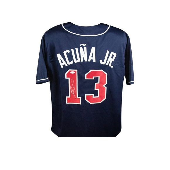 Ronald Acuna Jr Autographed Braves Baseball Jersey w/ COA