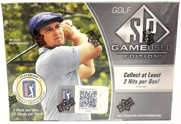 2021 Upper Deck SP Game Used Golf cards - Hobby Box