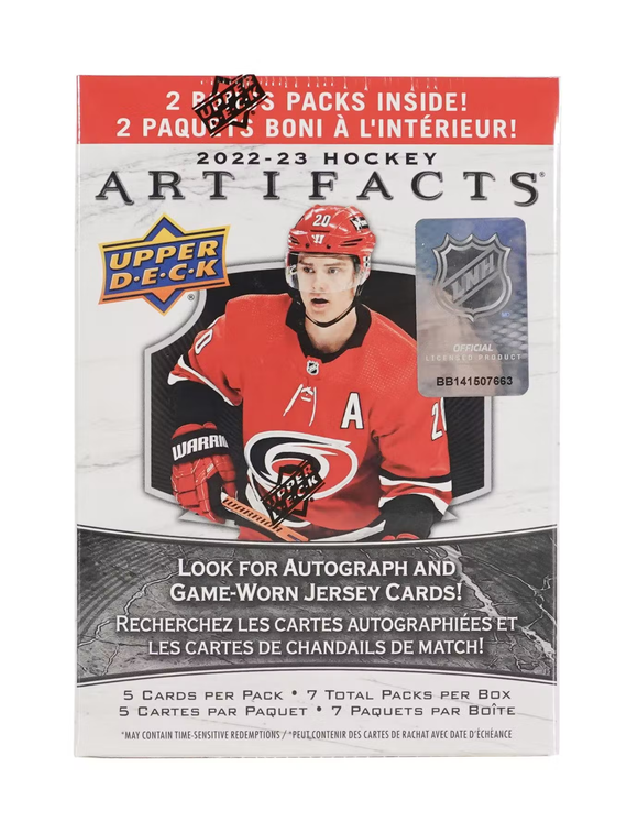 2022-23 Upper Deck Artifacts NHL Hockey cards - Blaster Box