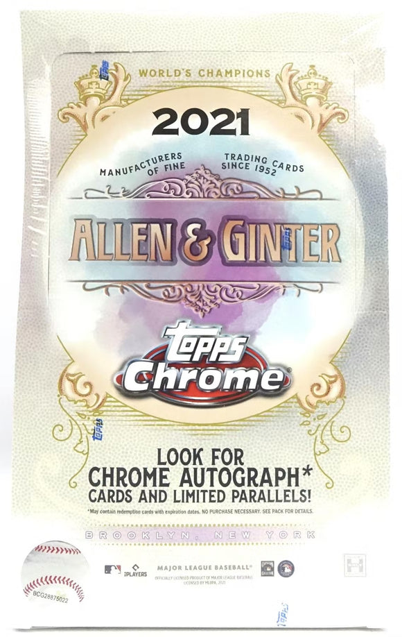 2021 Topps Allen & Ginter Chrome MLB Baseball cards - Hobby Box