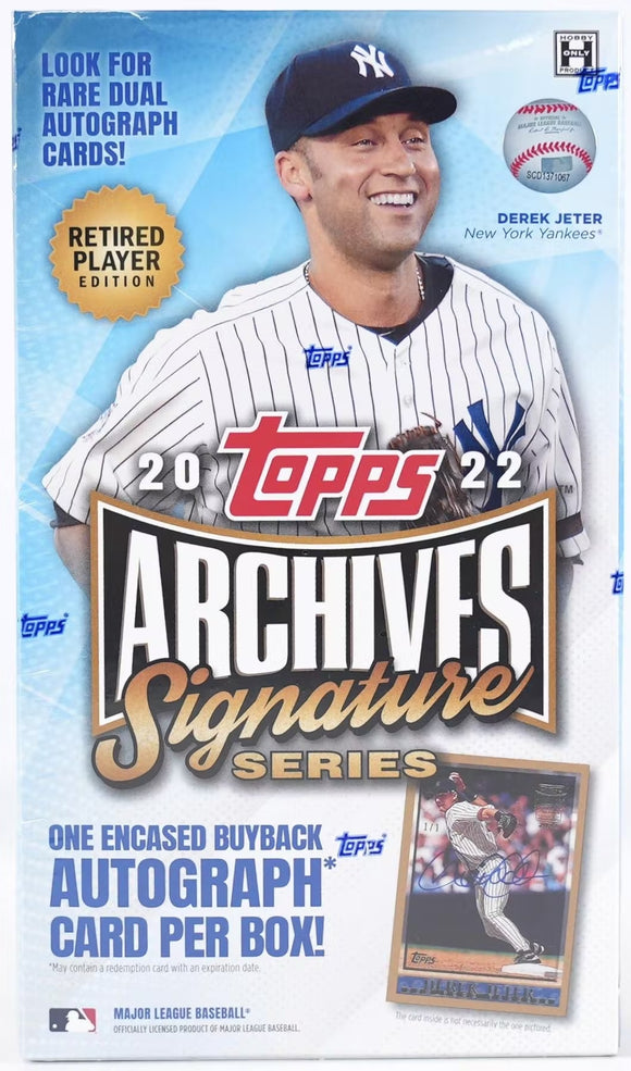 2022 Topps Archives Signature Series Retired Player Edition MLB Baseball - Hobby Box