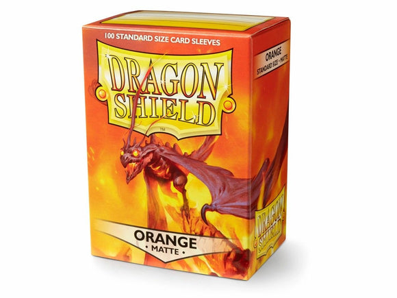 Dragon Shield Deck Sleeves - Matte Orange (100ct)