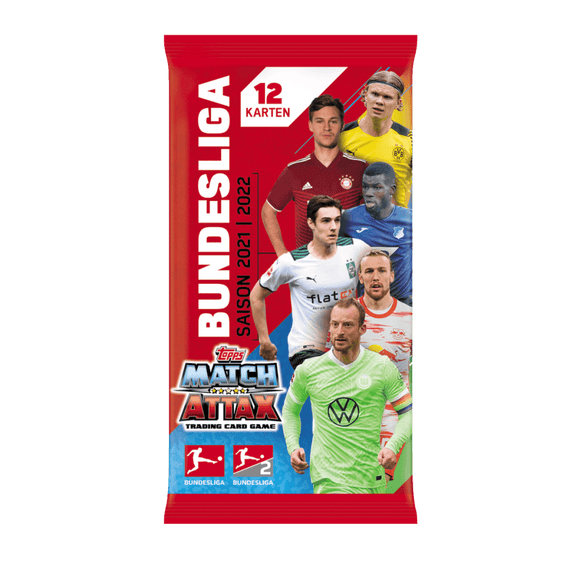2021-22 Topps Match Attax Bundesliga Soccer Trading Cards - Booster Pack
