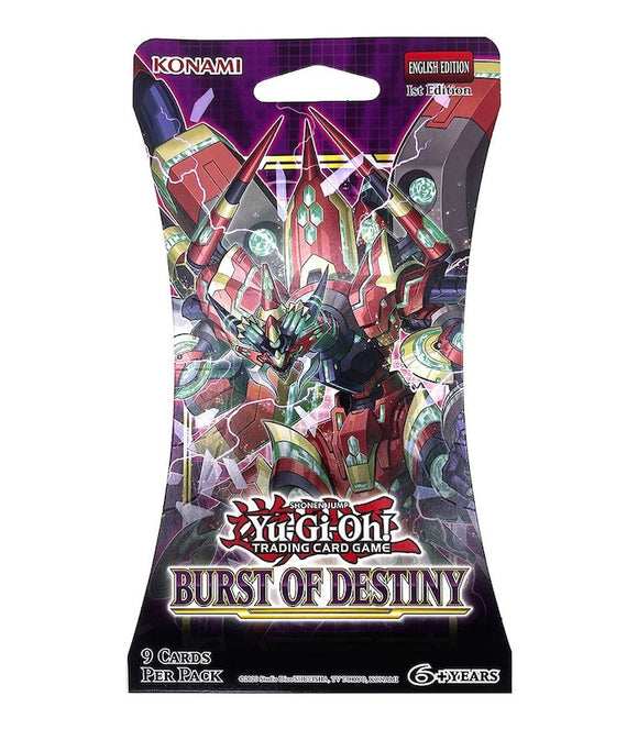 Yu-Gi-Oh! Burst of Destiny - Sleeved Booster Pack (Retail)