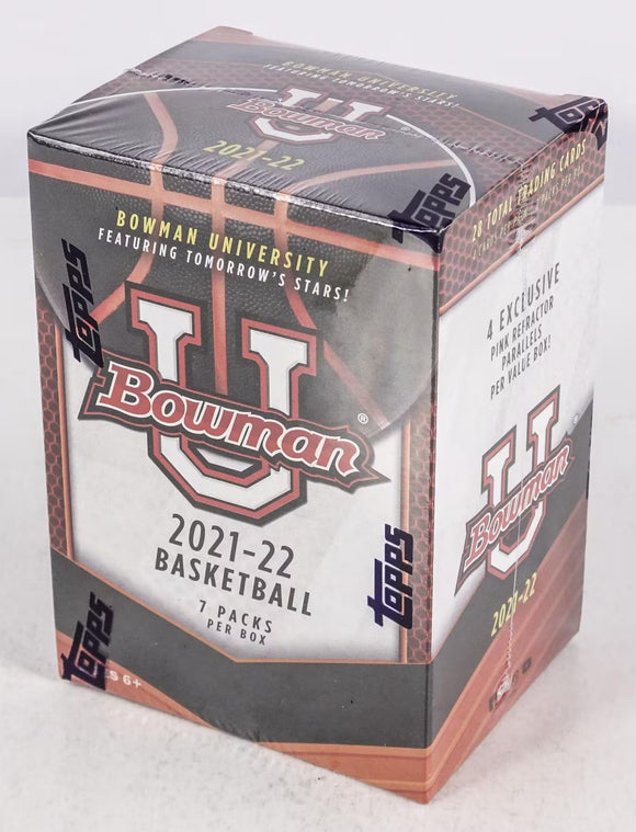 2021-22 Topps Bowman University Basketball cards - Blaster Box