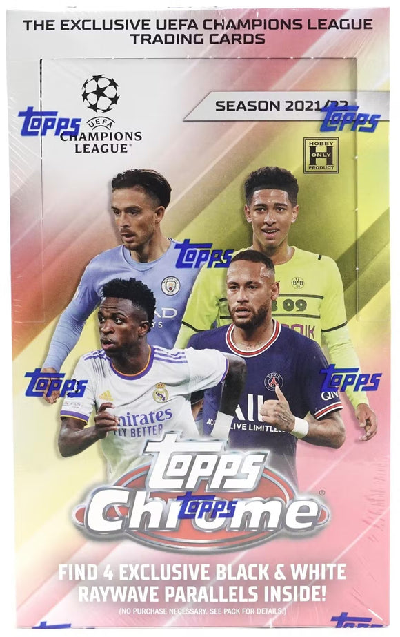 2021-22 Topps Chrome UEFA Champions League UCL Soccer - Hobby Lite Box