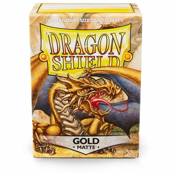 Dragon Shield Deck Sleeves - Matte Gold (100ct)