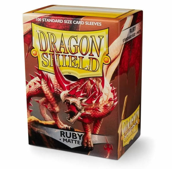 Dragon Shield Deck Sleeves - Matte Ruby (100ct)
