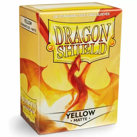 Dragon Shield Deck Sleeves - Matte Yellow (100ct)