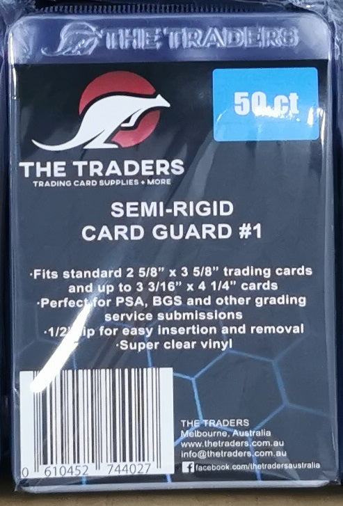 The Traders Semi-Rigid Card Guard #1 Graded Submission Saver (50ct) The Traders Australia The Traders Semi-Rigid Card Guard #1 Graded Submission Saver (50ct) The Traders Australia