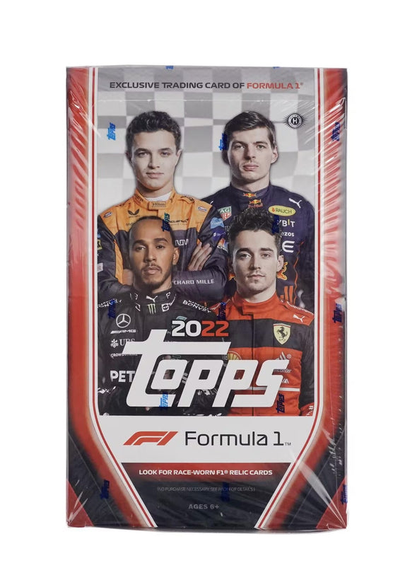 2022 Topps Formula One (F1) Racing Trading Cards Hobby Box The