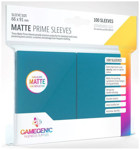 Gamegenic Matte Prime Card Sleeves - Blue (100ct)
