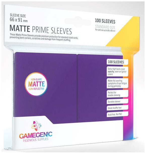 Gamegenic Matte Prime Card Sleeves - Purple (100ct)