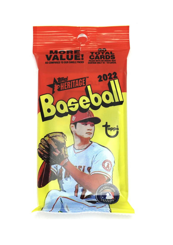 2022 Topps Heritage MLB Baseball cards - Cello/Fat/Value Pack