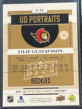 Filip Gustavsson- 2020-21 Upper Deck Series 2 Hockey UD Portraits Rookies #P-55