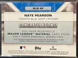 Nate Pearson - 2021 Topps Baseball Series 2 Major League Material RC Patch #MLM-NP