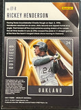 Rickey Henderson - 2021 Panini Absolute Baseball Extreme Team #ET-8