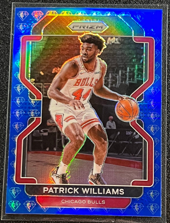 Patrick Williams - 2021-22 Panini Prizm Basketball BLUE NBA 75th Insert #6
