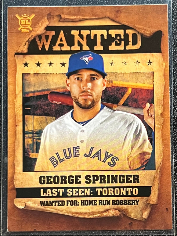 George Springer - 2021 Topps Big League Wanted #WT-13