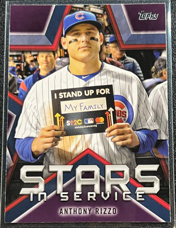 Anthony Rizzo - 2021 Topps Series 1 Baseball STARS IN SERVICE #SIS-6