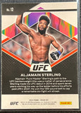 Aljamain Sterling - 2022 Panini Prizm UFC Fearless Base #12
