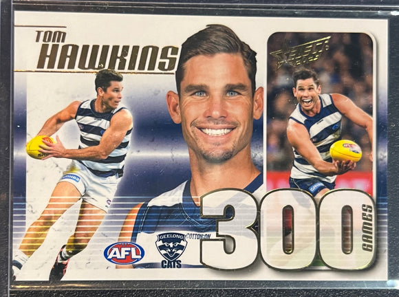 Tom Hawkins - 2023 Select Footy Stars AFL 300 GAMES Case Card CC91 #005 LOW NUMBER