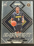 Bones Hyland RC - 2021-22 Panini Prizm Basketball EMERGENT #11