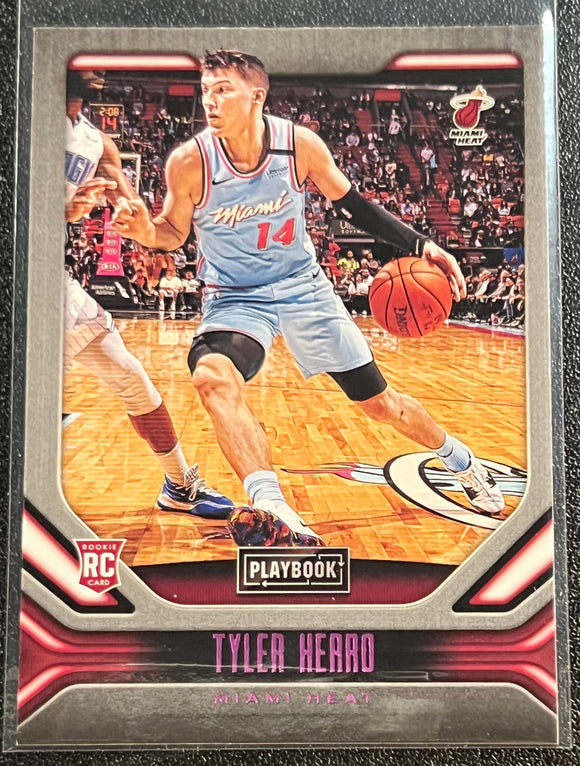 Tyler Herro RC - 2019-20 Panini Chronicles Playbook Basketball PINK #185