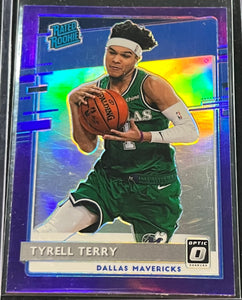 Tyrell Terry RC  - 2020-21 Panini Donruss Optic Basketball RATED ROOKIE PURPLE #181