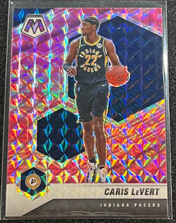 Caris LeVert - 2020-21 Panini Mosaic Basketball PINK CAMO #95
