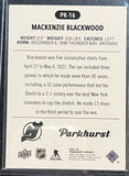 Mackenzie Blackwood - 2021-2022 Upper Deck Parkhurst Hockey Parkies #PK-16