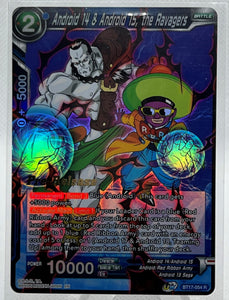 Android 14 & Android 15, the Ravagers - Dragon Ball Super Ultimate Squad Pre-Release Rare Foil Promo #BT17-054 R