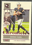 Derek Carr - 2021 Panini Chronicles Football Pink Foil #62