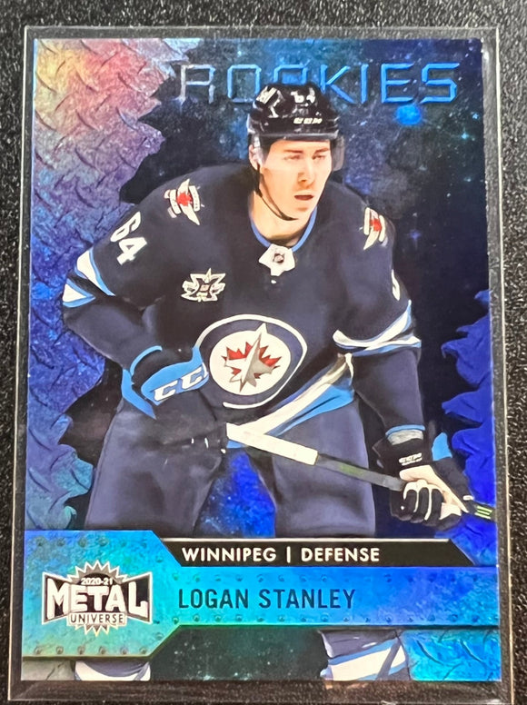 Logan Stanley - 2020-2021 Skybox Metal Universe Rookies Blue Spectrum #105