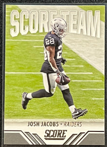 Josh Jacobs - 2021 Panini Score Football Score Team #ST18